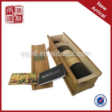 luxury one bottle wooden wine box