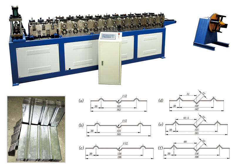 KEFA air conditioning width adjustable min size 150mm*200mm VCD FD fire damper roll forming machine