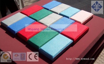 China famous colored fabric sound absorping wall panel