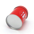 Red Round Small Tin Box