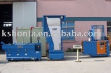 Medium copper wire drawing machine with annealer