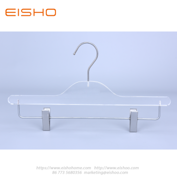 Acrylic Trouser Pants Skirts Hanger With Clips