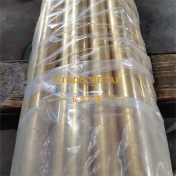 Architectural round brass handrail components