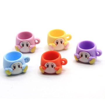 Factory Price Cartoon Monkey Cup Resin Ornament 3D Kawaii Cup Home DIY Craft Charms Scrapbook Making Dollhouse Decoration