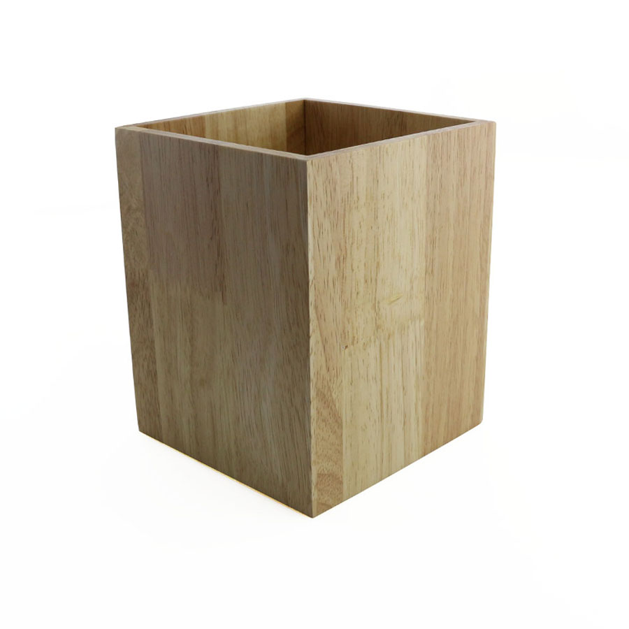 wood utensil holder