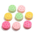 10mm Biscuit Rond Biscuit Coloré Miniature Kawaii Cabochons Mignon Résine Charmes Moins Cher Perles De Résine Pour La Décoration