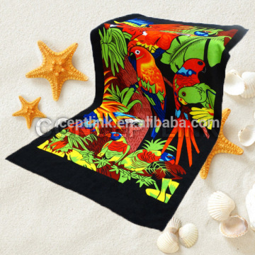 100% polyester composition disperse print beach towel fabric