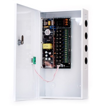 12V10A9Channel DC CCTV power distribution Box Metal distribution power supply box