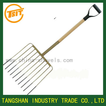 steel hand garden hoe fork