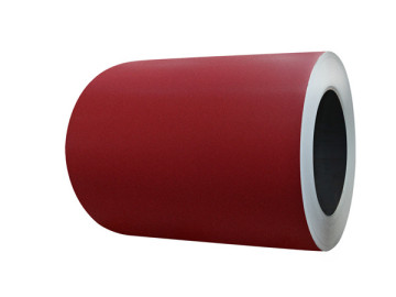 Red color steel coil