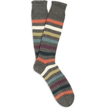 Long and striped cotton men custom socks