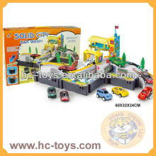 DIY Plastic building blocks toy ,solid city car wash ,DIY toy,kids car wash toy