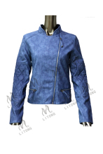 Washed Custom Fashion Style women PU Leather Jacket, Winter Jacket for ladies fashion pu jacket
