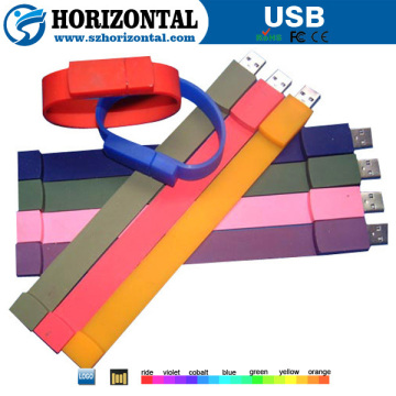 high speed pvc colorful wrist usb flash disk