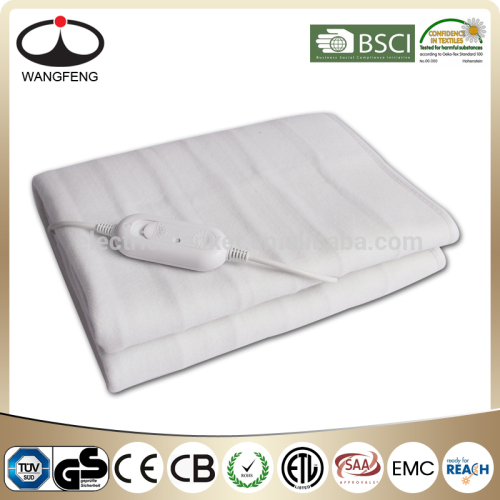 100% Polyester Single Washable Electric Heating Blanket