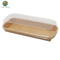 Kraft Paper Salad Disposable Food Carton Picnic Packaging