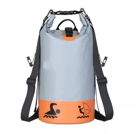 Custom Print Logo OEM Float Drifting Camping Accessories 20L 500d PVC Outdoor Hiking Boating Kayak Waterproof Backpack Dry Bag