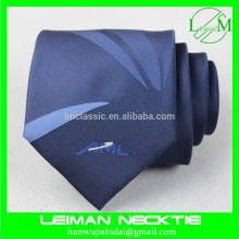 LeiMan tie clip with custom embroided company logo elegant tie