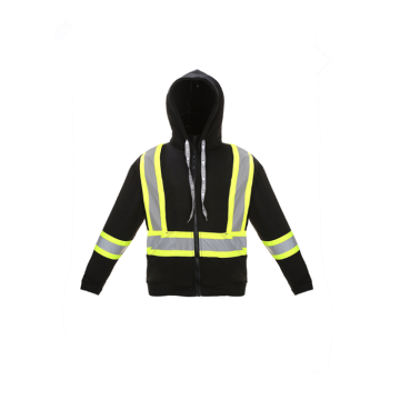 Black Safety Jackets For Men In Reflective Safety