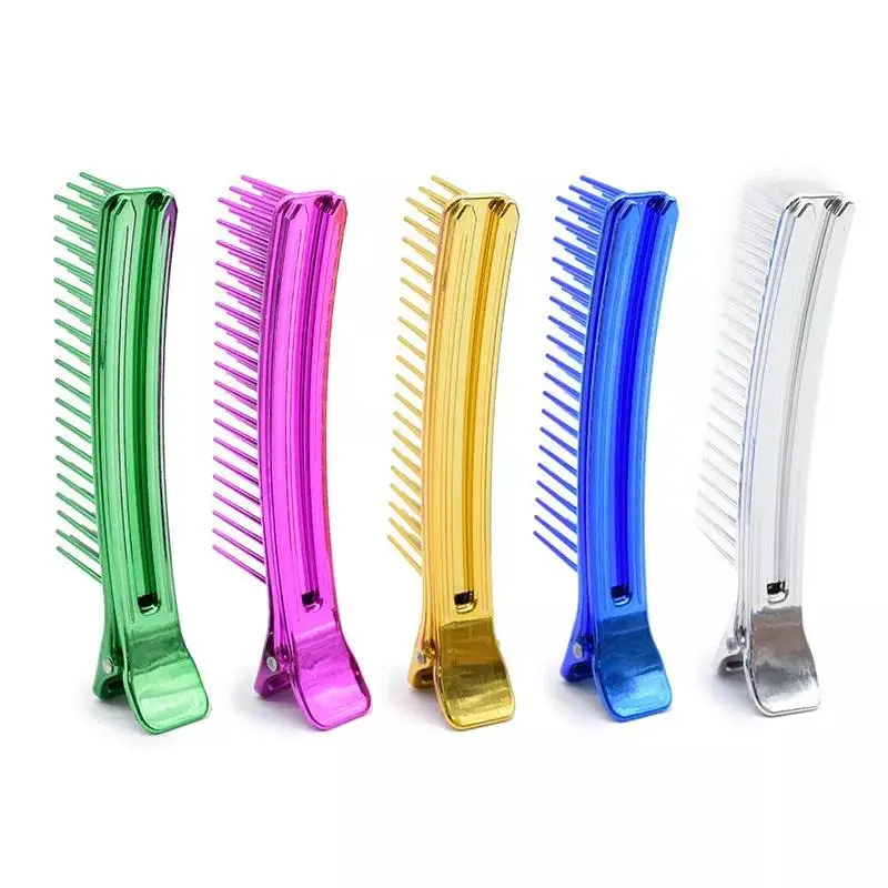 Hair Styling Clip Comb Long Handle Tooth Multifunctional Double Tooth Comb for Salon Use