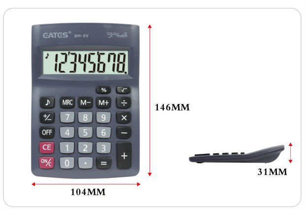 Cheap 8 Digits Mini Size Desktop Beeping Sound Handheld General Calculator Battery Power Electronic Calculator