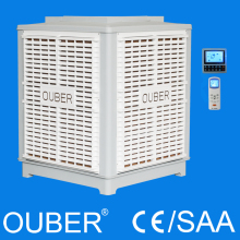 Evaporative honeycomb air cooler rooftop unit