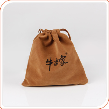Custom velvet drawstring pouch bag fabric velvet bag