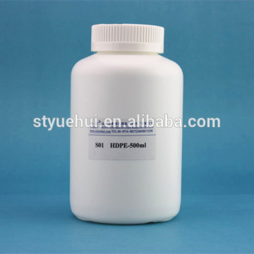 500ml round PE pill plastic bottle for medicine / pharmaceutical plastic bottles / empty pill plastic solid bottle