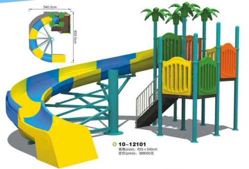 Outdoor Equipment Of Anti-crack Aquatic Paradise Amusement Park Water Slides