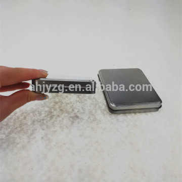 no printing cigarette metal box with hinge