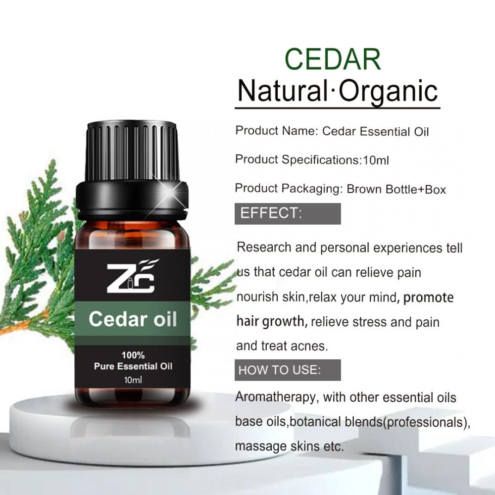 Minyak esensial cedar untuk perawatan kesehatan dan aromaterapi