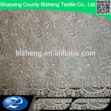 Fashion flowers embroidered design nigerian cord lace 5 yard for sale