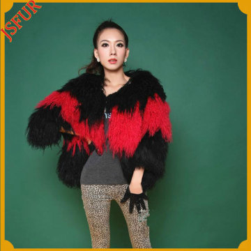 Genuine Animal Fur Coat For Lady Custom Garment