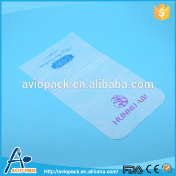 Customized pp non-woven fabric head rest cover for airline seats