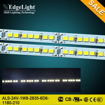 Edgelight Popular shop advertising display aluminum frame ultra thin vertical led strip for vertical lighting
