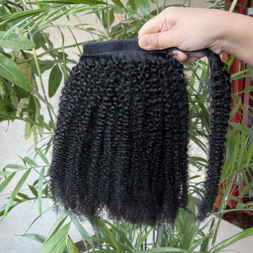 Wholesale price virgin indian human hair ponytail,ponytail human hair,100% virgin human hair ponytail extension
