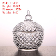 Glassware glass crafts candy jar bottle