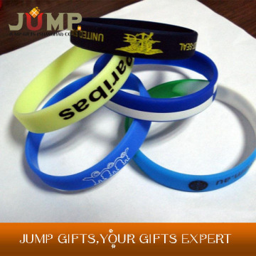 Cheapest silicone wristband, hot selling debossed wristband