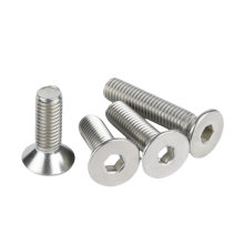 High Strength DIN 7991 Hex Socket Countersunk Screws: Nickel Plated in Steel, Stainless Steel, and Titanium with M2 to M8 Thread Sizes - Cap Head Style