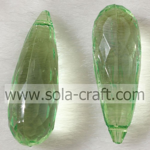 Teardrop acrylique transparent coloré de mode pour pendentif de lustre