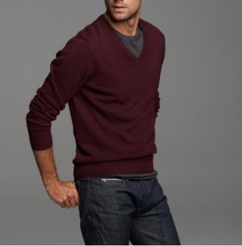 pullover sweater men (95%cotton 5%Cashmere) V neck pullover men high quality SWT-M10105