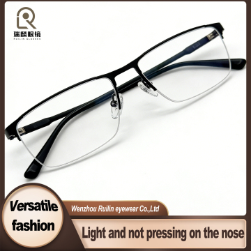 Metal Half-Frame with 360 Hinge Optical Frame