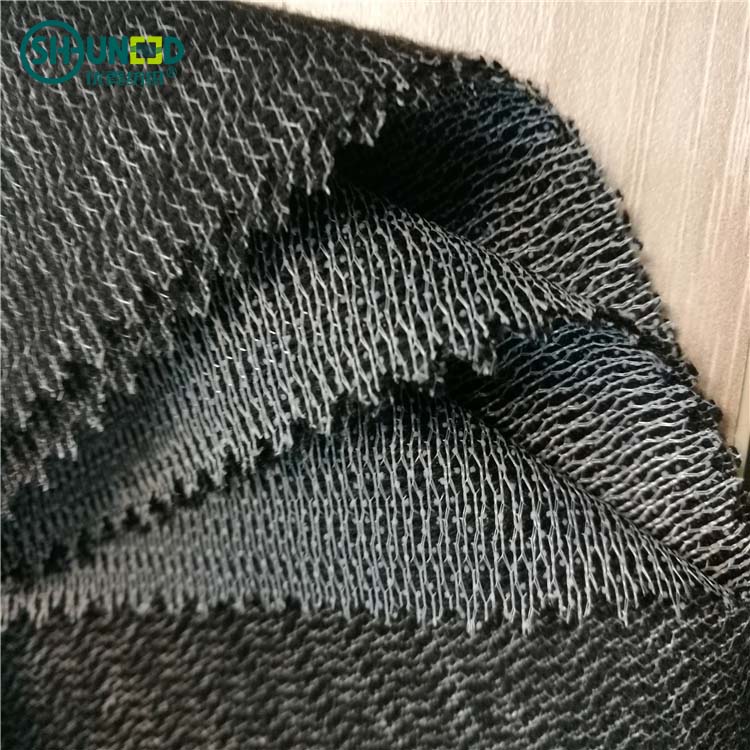 high quality warp knitted weft insert napping interlining brushed tricot fabric