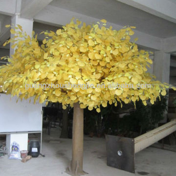 Artificial poplar tree artificial yellow leaf tree