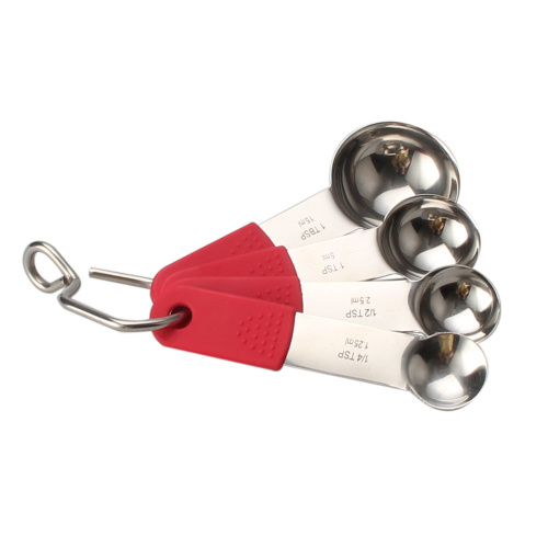 Stainless Steel Measuring Spoons With Non- Slip Handles