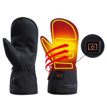 USB Rechargeable Winter Mitten Heating Gloves: Stay Warm with Electric Heat