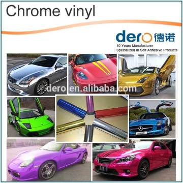 Dero Chrome mirror vinyl roll sheet adhesive sticker