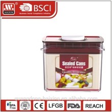 square plastic airtight canister