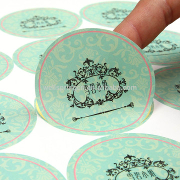 Custom wholesale self adhesive fabric sticker