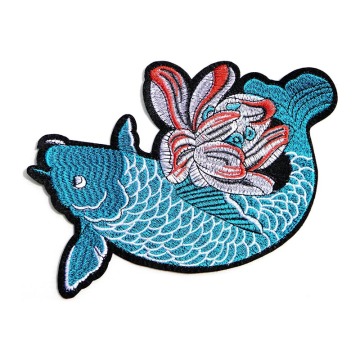 Japanese Koi Fish Patches Great for Clothes